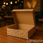 Hamburger Kutusu 20x13,5x8 cm – Karton Tek Kullanımlık Paketleme Kutusu