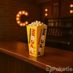 Patlamış Mısır Kutusu – 100’lü Karton Tek Kullanımlık Popcorn Kutusu
