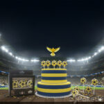 Fenerbahçe futbol topu pasta mumu 6’lı set