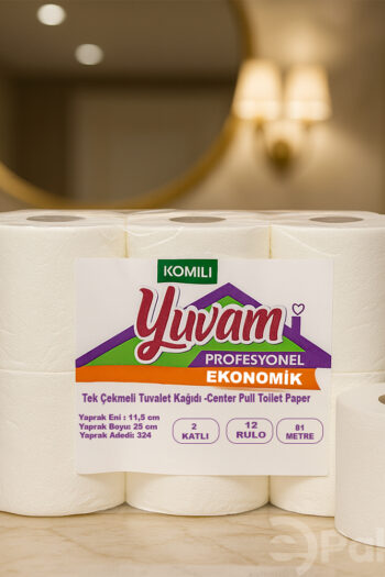 Komili Yuvam Tek Çekmeli 2 Katlı 12’li Tuvalet Kağıdı 81m