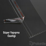 Şeffaf bantlı yapışkanlı OPP jelatin poşet 8x15 cm – görsel ölçüler farklı görünebilir