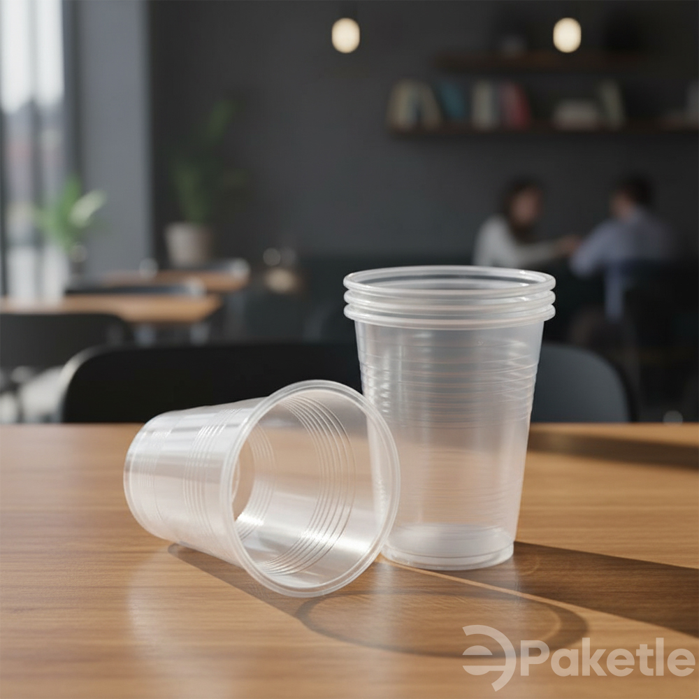 180 cc Plastik Pet Bardak – Tek Kullanımlık ve Otomat Uyumlu