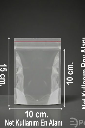 Yapışkan bantlı opp torba 10x15 cm – görsel gerçek boyutu yansıtmayabilir