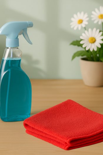 Mikrofiber Temizlik Bezi Kırmızı 40×40 cm