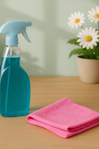 Mikrofiber Temizlik Bezi Pembe 40×40 cm