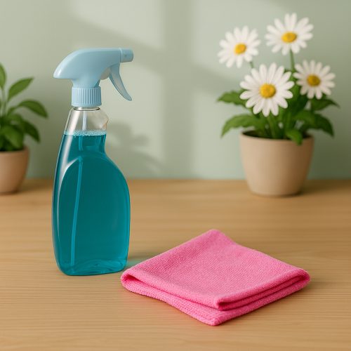 Mikrofiber Temizlik Bezi Pembe 40×40 cm