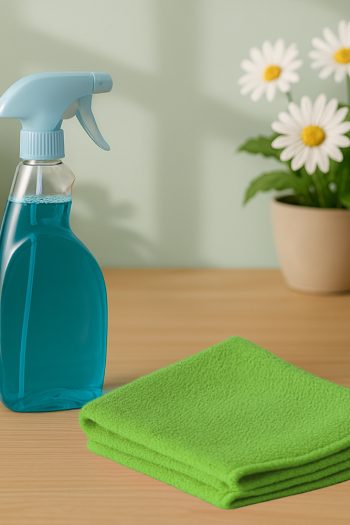 Mikrofiber Temizlik Bezi Yeşil 40×40 cm