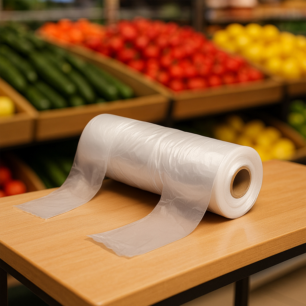 Rulo Hışır Poşet Manav Orta Boy (20 Rulo x 120’li)