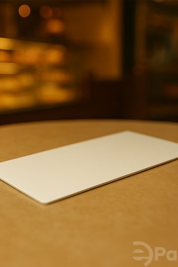 Beyaz Dikdörtgen Pasta Altlığı (Kalın) 26x37 cm – Dayanıklı ve Hijyenik (50 Adet)