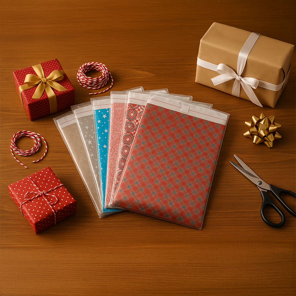 Metalize Bantlı Hediye Poşeti 7×9 cm (100’lü Paket)