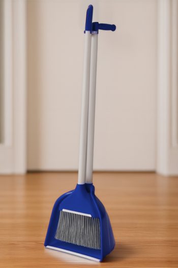 Ayaklı Fırçalı Faraş Seti – Hazneli Mavi