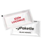 E Paketle 10.000 Adet Baskılı Islak Mendil