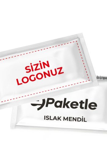 E Paketle 10.000 Adet Baskılı Islak Mendil